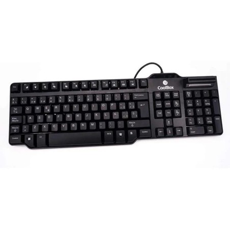 TECLADO + LECTOR CHIP DNI 4.0 COOLBOX USB BLACK