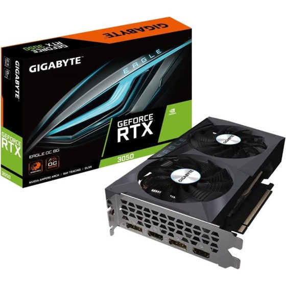 TARJETA DE VIDEO NVIDIA GIGABYTE RTX3050 8GB EAGLE OC GDRR6 PCIE