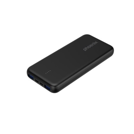 POWERBANK PHOENIX 10000MAH 2X USB + USB-C PD BLACK