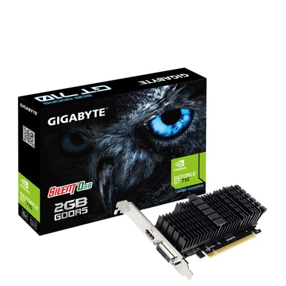 TARJETA DE VIDEO GIGABYTE GT710 2GB DDR5 HDMI DVI LOW PROFILE