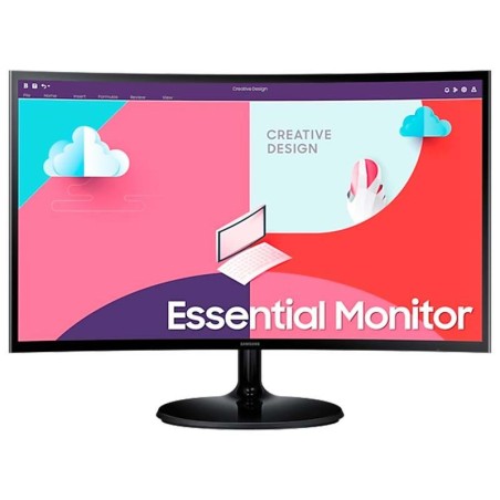 MONITOR SAMSUNG ESSENTIAL S3 24 CURVO LED FULL HD HDMI + VGA