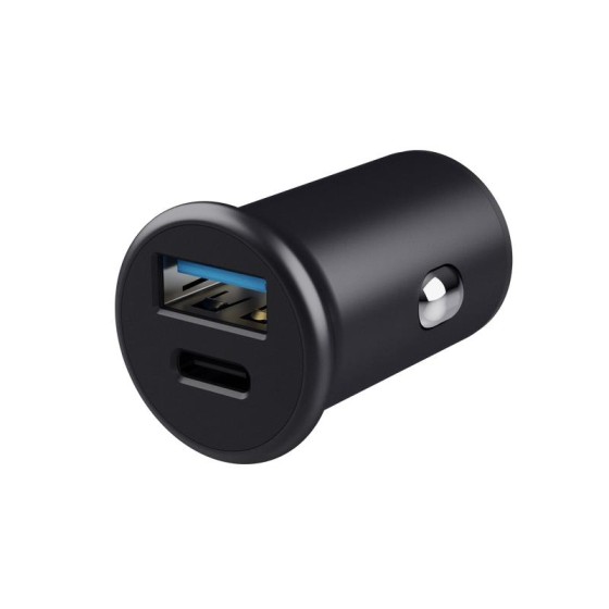 CARGADOR COCHE SMARTPHONE TRUST MAXO PD 38W USB-A USB-C BLACK