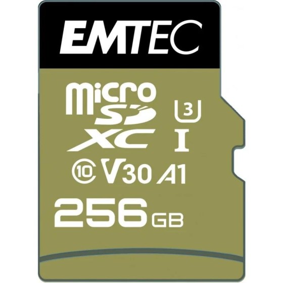 MEMORIA MICRO SD 256GB EMTEC SPEEDIN PRO C10 + ADAPTADOR SD