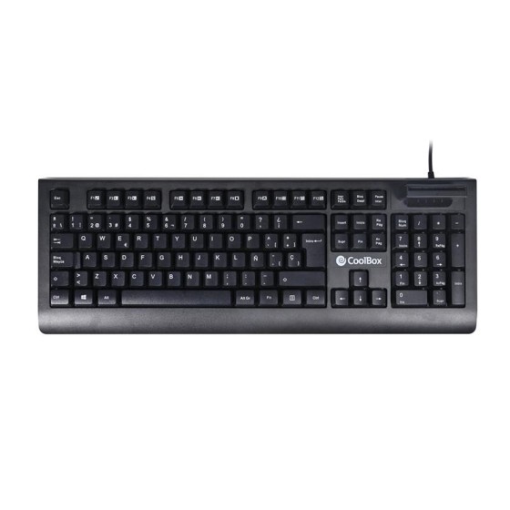 TECLADO + LECTOR CHIP DNI 4.0 COOLBOX USB BLACK