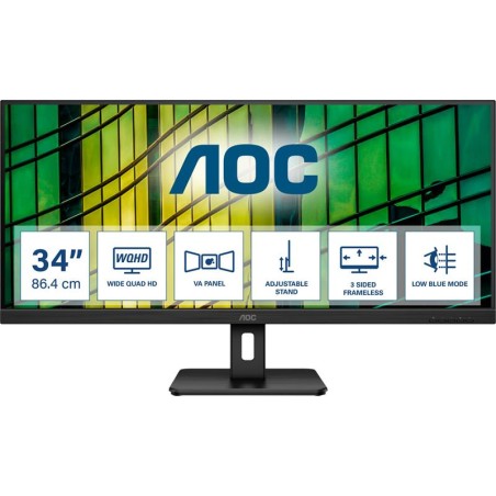 MONITOR AOC 34 100HZ ULTRAWIDE WQHD HDMI DP