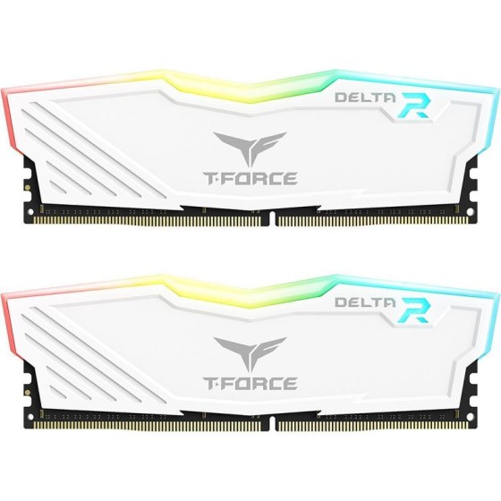 MEMORIA RAM 16GB (2X8GB) TEAMGROUP DELTA DDR4 3200MHZ RGB WHITE