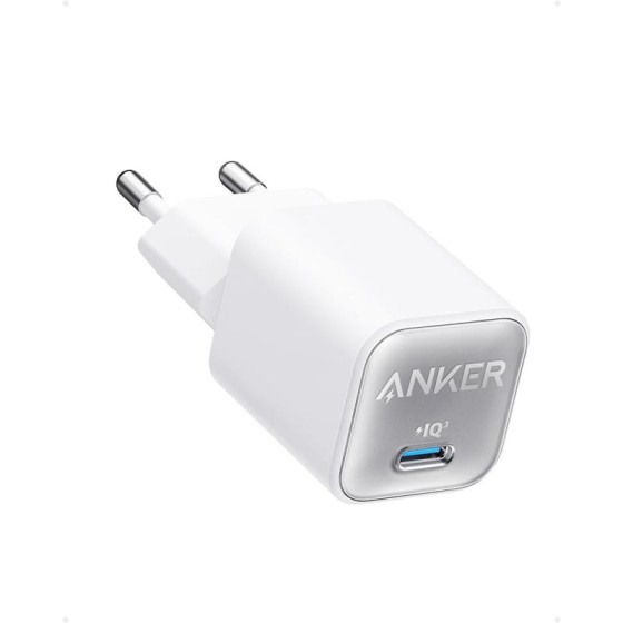 CARGADOR ANKER 511 NANO 3 30W 20V FAST CHARGE USB-C WHITE