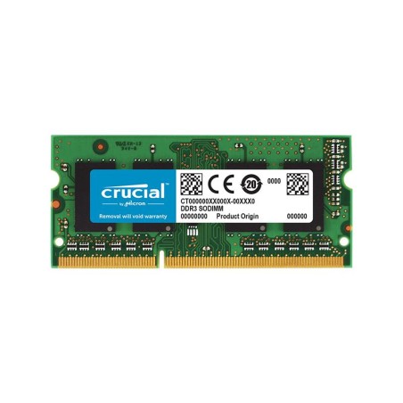 MEMORIA SODIMM 4GB CRUCIAL DDR3 1600MHZ LOW VOLT. 1.35V