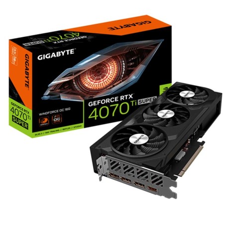 TARJETA DE VIDEO NVIDIA GIGABYTE RTX4070TI SUPER WINDFORCE OC 16GB