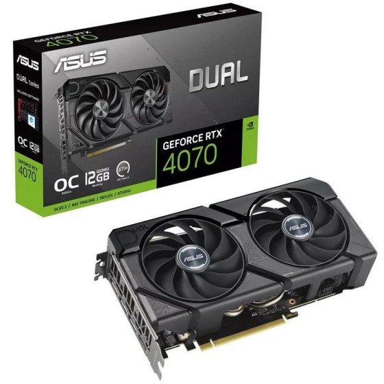 TARJETA DE VIDEO ASUS RTX4070 DUAL OC EVO 12GB GDDR6X PCI 4.0