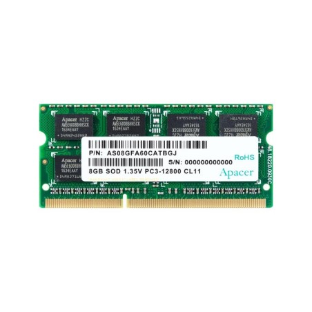 MEMORIA SODIMM 8GB APACER DDR3 1333MHZ - 1600MHZ 1.35V