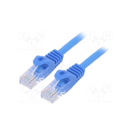 CABLE DE RED CAT.6 UTP 0.5M GEMBIRD BLUE