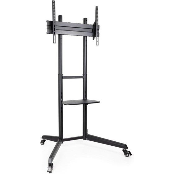 SOPORTE TV MONITOR TOOQ SUELO CON RUEDAS 37 - 70 50KG BLACK