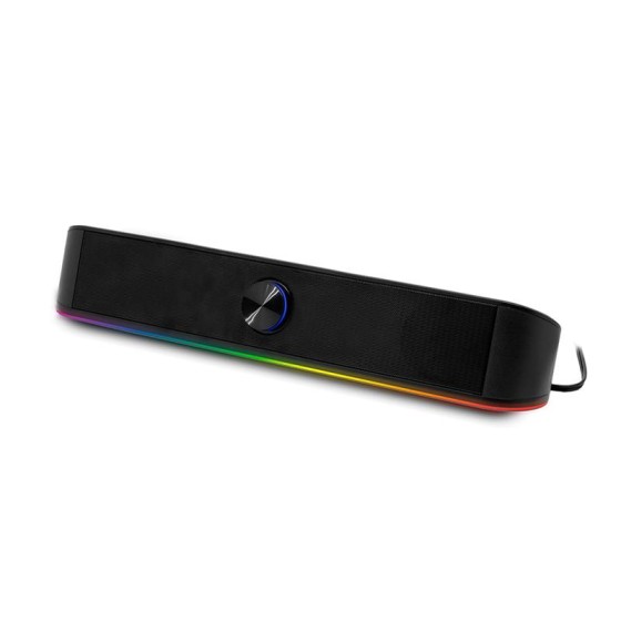 ALTAVOCES PHOENIX PC SOUNDBAR BARRA DE SONIDO 6W RGB