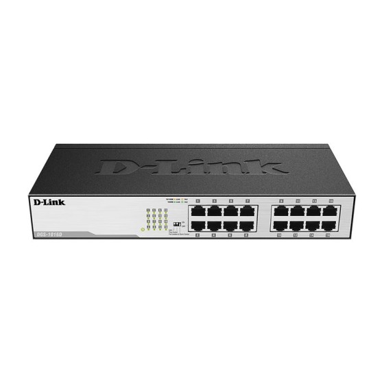 SWITCH D-LINK GIGABIT 16 PORTS DGS-1016D RACK