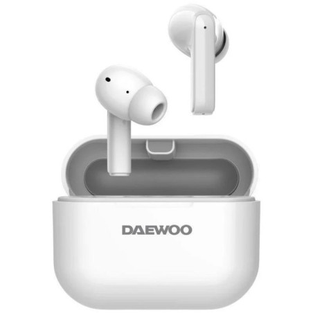 AURICULARES DAEWOO DW2002 BLUETOOTH 5.3 WIRELESS CON ESTUCHE DE CARGA WHITE