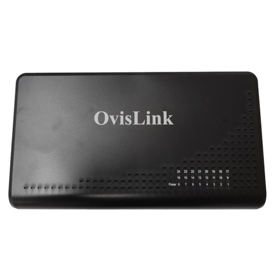 SWITCH OVISLINK ETHERNET 10/100 24 PUERTOS DESKTOP