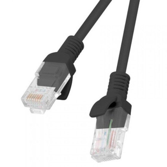 CABLE DE RED CAT.6 UTP 1M LANBERG BLACK