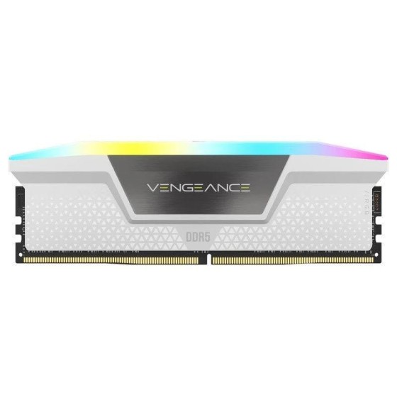 MEMORIA RAM 32GB (2X16GB) CORSAIR DDR5 6000MHZ VENGEANCE RGB WHITE