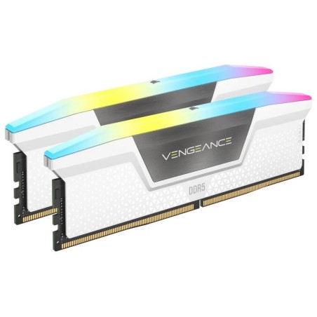 MEMORIA RAM 32GB (2X16GB) CORSAIR DDR5 5600MHZ VENGEANCE RGB WHITE