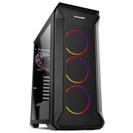 CAJA ORDENADOR GAMING NOX HUMMER QUANTUM ATX ARGB BLACK