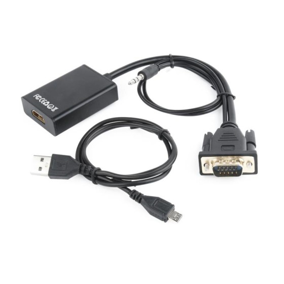 CABLE CONVERSOR GEMBIRD SVGA A HDMI BLACK