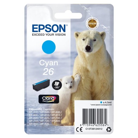 TINTA EPSON C13T26124012 T2612 CYAN