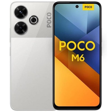 SMARTPHONE XIAOMI POCO M6 6.79 FHD+ HELIO G91 6GB/128GB/108MP/NFC/4G SILVER