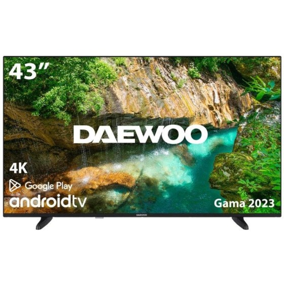 TELEVISOR DAEWOO 43 QLED 4K USB SMART TV ANDROID WIFI BLUETOOTH DOLBY