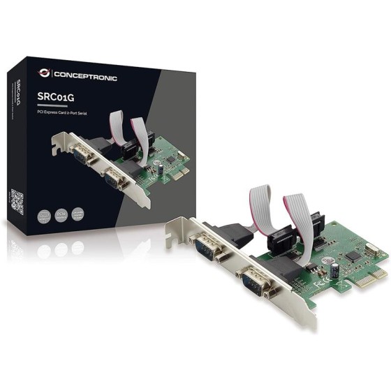 TARJETA CONCEPTRONIC PCI-EX 2 PUERTOS SERIE LOW PROFILE