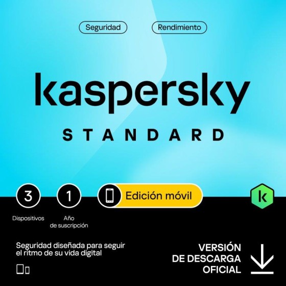 ANTIVIRUS KASPERSKY STANDARD 1YEAR 3L MOBILE IOS/ANDROID/IOS