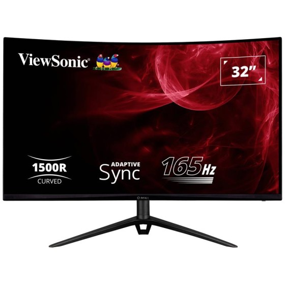 MONITOR GAMING VIEWSONIC 32? 165HZ CURVO MULTIM ERGONOMICO HDMI DP 3YR GAR