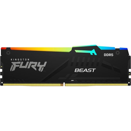 MEMORIA RAM 32GB KINGSTON DDR5 5200MHZ FURY BEAST RGB