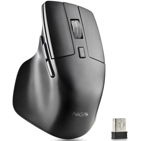 RATON NGS HIT-RB ERGONOMICO RECARGABLE BT WIRELESS MULTI BLACK