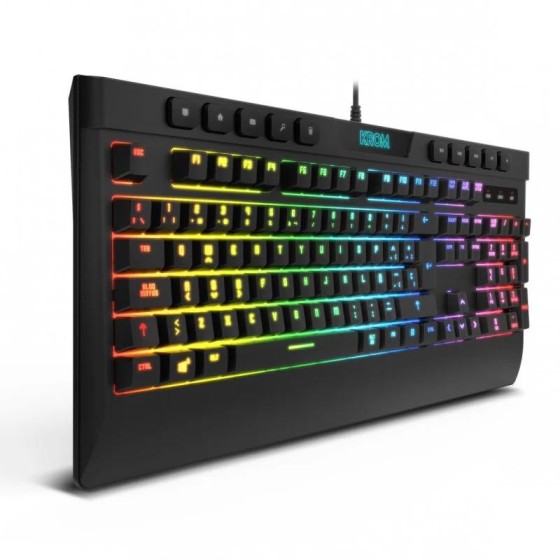 TECLADO + RATON GAMING KROM KALYOS USB RGB RETROILUMINADO MEMBRANA BLACK