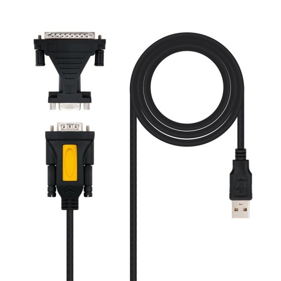 CABLE SERIE - USB 2.0 AM/RS232 1.8M NANOCABLE