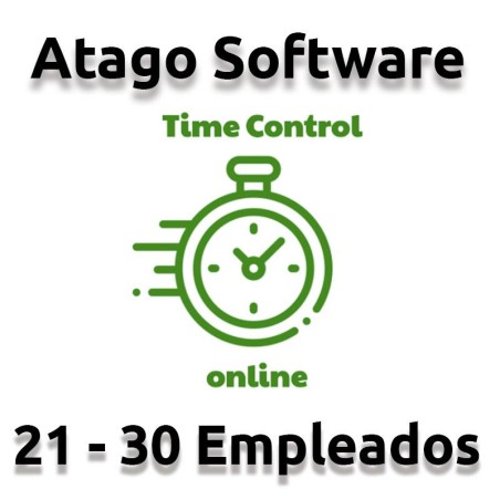 TIME CONTROL DE PRESENCIA ATAGO EN LA NUBE 21-30 EMPLEADOS ( ANUAL )