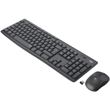 TECLADO + RATON LOGITECH MK295 WIRELESS SILENT GRAFITO