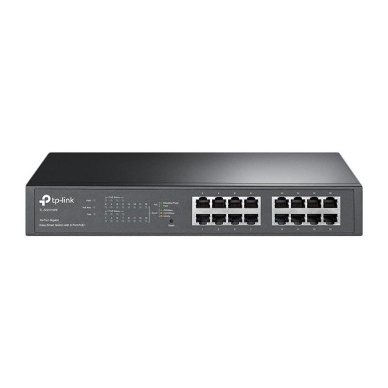 SWITCH TP-LINK 16 PUERTOS GIGABIT TL-SG1016PE 8 POE RACK EASYSMART