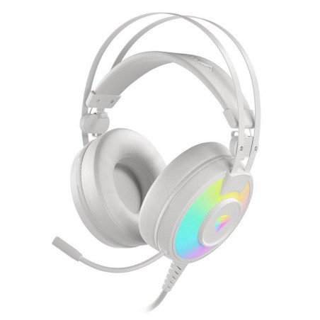 AURICULARES + MICROFONO GENESIS NEON 600 GAMING USB WHITE RGB