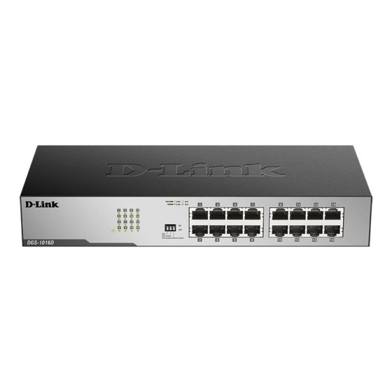 SWITCH D-LINK GIGABIT 16 PORTS DGS-1016D RACK