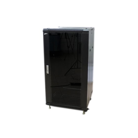 ARMARIO RACK POWERGREEN 32U 60X60 DESMONTADO PUERTAS CRISTAL Y METAL