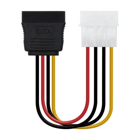 CABLE ALIMENTACION NANOCABLE MOLEX 4PIN - SATA 16CM