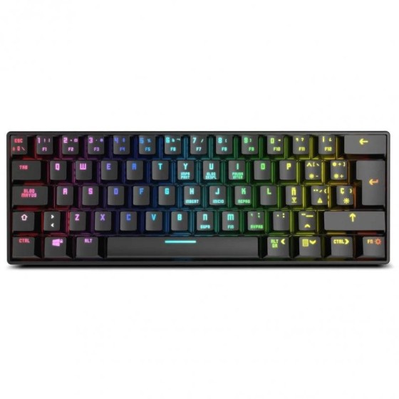 TECLADO GAMING KROM KLUSTER MECANICO TKL BLUETOOTH RGB