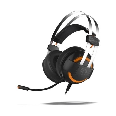 AURICULARES KROM KODE GAMING RGB USB BLACK/ORANGE