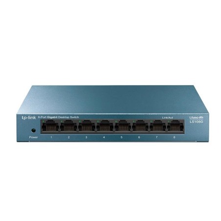 SWITCH TP-LINK GIGABIT 8 PUERTOS LS108GP POE+ METALICO