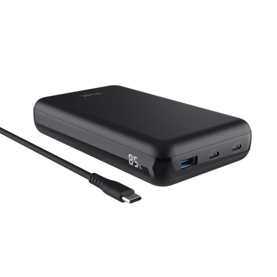 BATERIA EXTERNA 100W USB-A + 2X USB-C BLACK