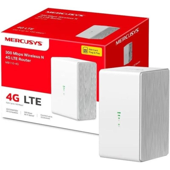 WIRELESS ROUTER MERCUSYS MB130-4G 4G LTE 150MBPS