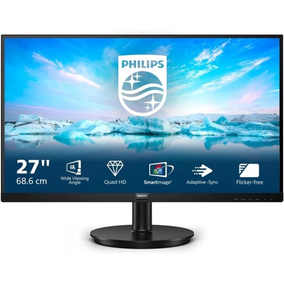 MONITOR PHILIPS 27 QHD 2K MULTIMEDIA DISPLAYPORT HDMI