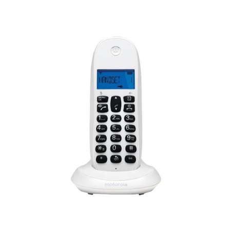 TELEFONO MOTOROLA C1001 CALL BLOCKING DECT WIRELESS WHITE